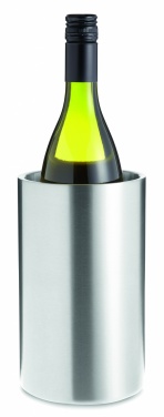 Logo trade promotional giveaway photo of: Stainless steel bottle cooler
