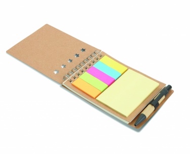 Logotrade promotional giveaway image of: Notepad with pen and memo pad