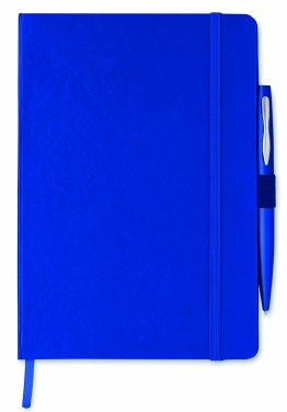 Logo trade business gifts image of: A5 notebook with pen 72 lined