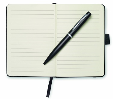 Logotrade promotional item picture of: A6 notebook with pen 72 lined