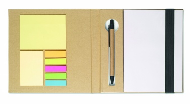 Logotrade promotional gifts photo of: Notebook with memo set and pen