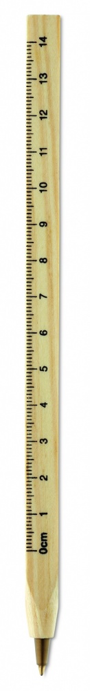 Logo trade corporate gift photo of: Wooden ruler pen