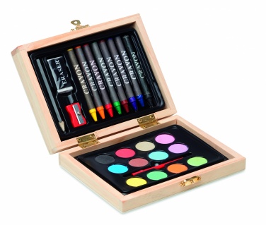 Logotrade business gifts photo of: Painting set in wooden box