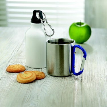Logotrade promotional item picture of: Metal mug & carabiner handle