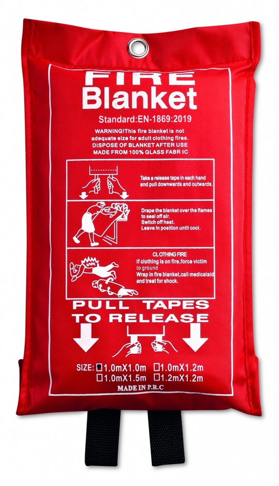 Logotrade corporate gifts photo of: Fire blanket in pouch 100x95cm