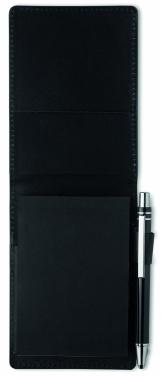 Logo trade business gift photo of: A7 notepad in PU pouch w/pen