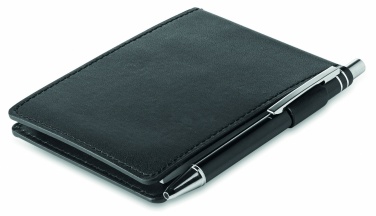 Logotrade promotional giveaway picture of: A7 notepad in PU pouch w/pen