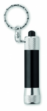Logo trade promotional gifts picture of: Aluminium torch with key ring