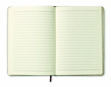 Logo trade promotional giveaways image of: A5 canvas notebook