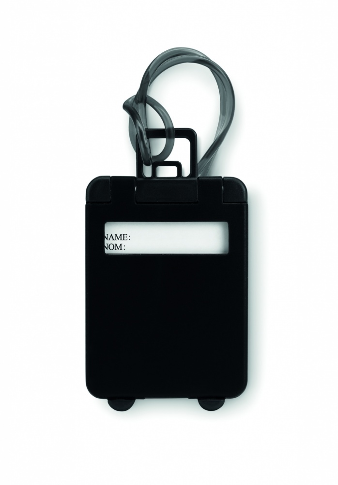 Logo trade promotional giveaway photo of: Luggage tags plastic