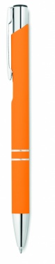 Logo trade advertising products image of: Ball pen in rubberised finish