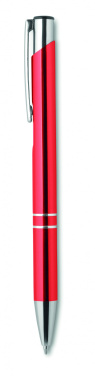 Logo trade promotional merchandise picture of: Push button aluminium pen BERN