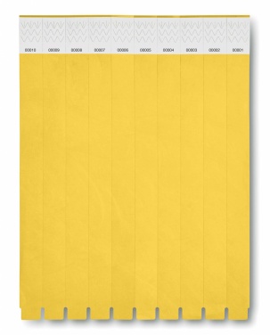 Logo trade promotional merchandise image of: One sheet of 10 wristbands