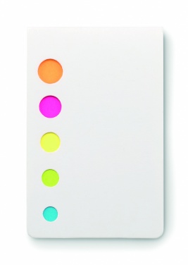 Logo trade advertising products image of: Page markers pad