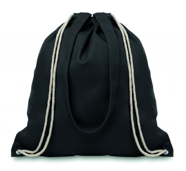 Logo trade promotional giveaway photo of: 220gr/m² canvas 2 function bag