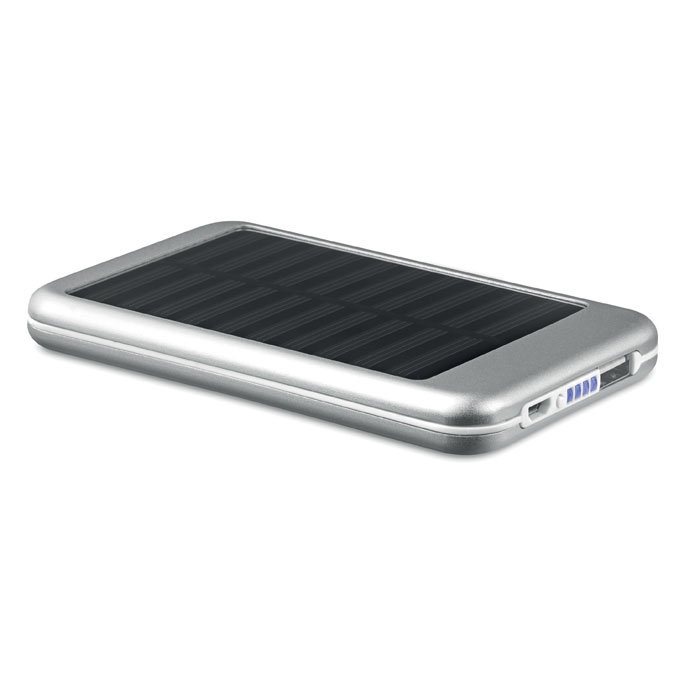 Logo trade promotional giveaways picture of: 4000 mAH solar powerbank