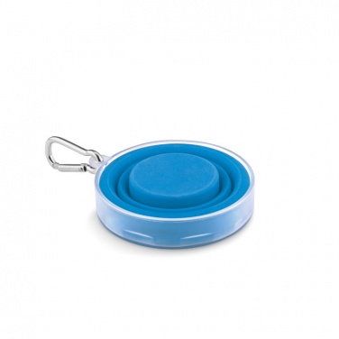 Logo trade promotional giveaways image of: Silicone foldable cup