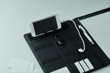 Logo trade promotional giveaway photo of: A4 folder with power bank