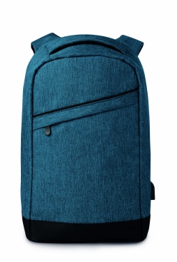 Logo trade promotional giveaways image of: 2 tone backpack incl USB plug