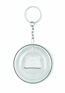 Logo trade promotional products picture of: Key ring with bottle opener Madona