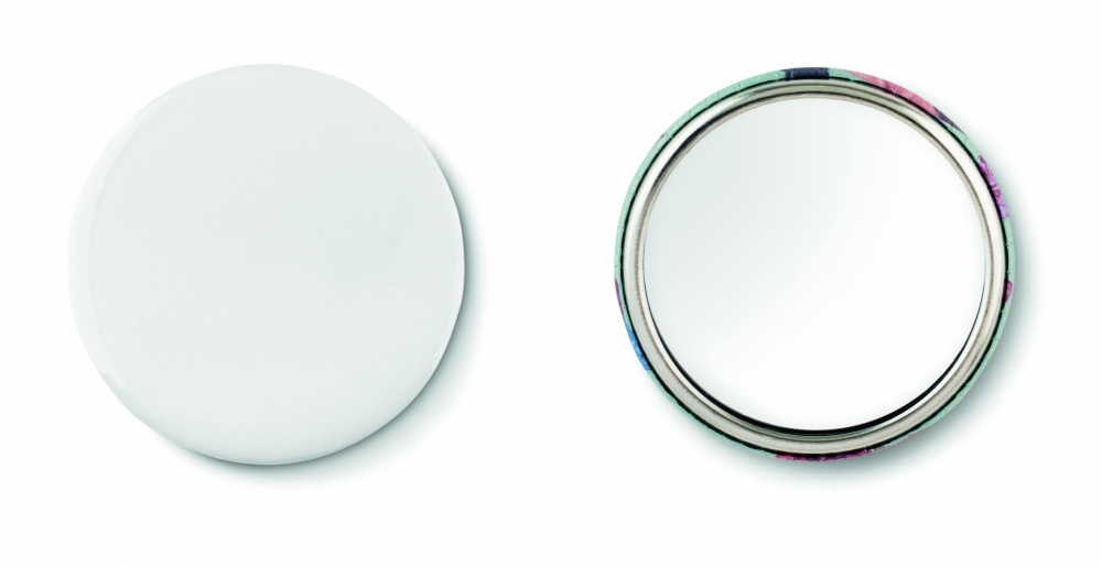 Logo trade promotional products image of: Mirror button metal