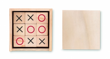 Logo trade business gifts image of: Wooden tic tac toe
