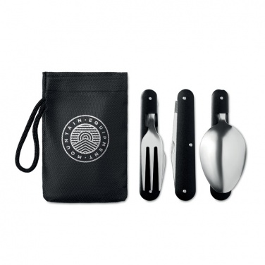 Logo trade business gifts image of: 3-piece camping utensils set