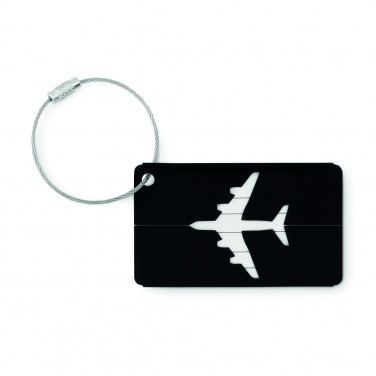 Logo trade advertising products image of: Aluminium luggage tag