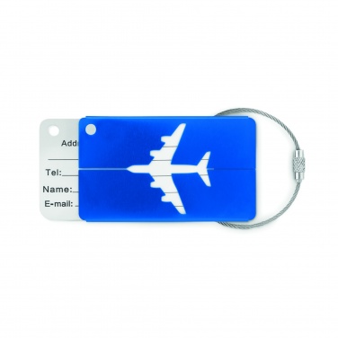 Logo trade advertising products picture of: Aluminium luggage tag