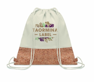 Logo trade business gift photo of: 160gr/m² cotton drawstring bag