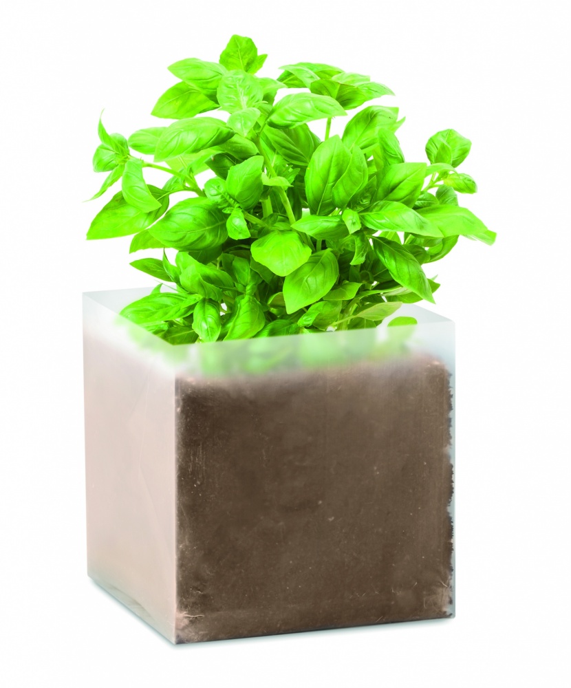 Logotrade promotional giveaways photo of: Compost with seeds "BASIL"