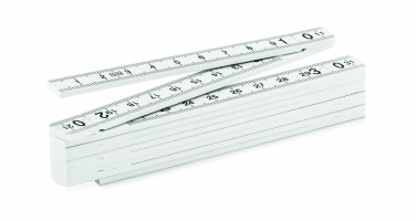 Logo trade promotional giveaways image of: Folding ruler 1m