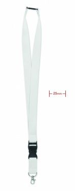 Logo trade promotional product photo of: Lanyard with metal hook 25mm