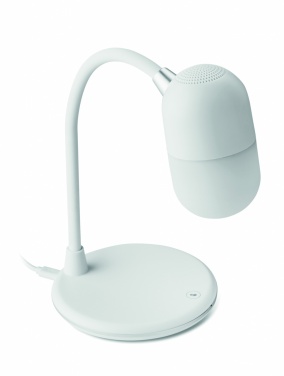 Logo trade business gift photo of: Wireless charging lamp speaker