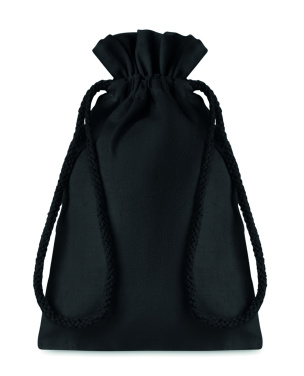 Logo trade promotional merchandise photo of: Small Cotton draw cord bag