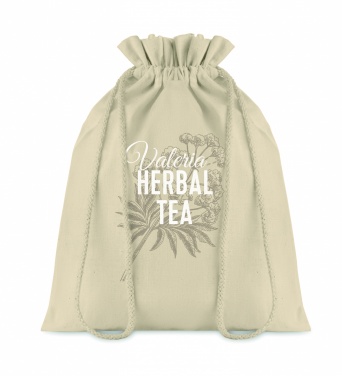 Logo trade promotional items image of: Medium Cotton draw cord bag