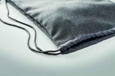 Logo trade corporate gifts picture of: 1200D heathered drawstring bag
