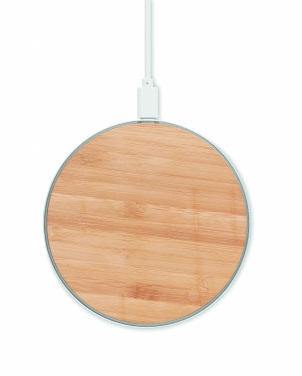Logotrade advertising product image of: Bamboo wireless charger 10W DESPAD