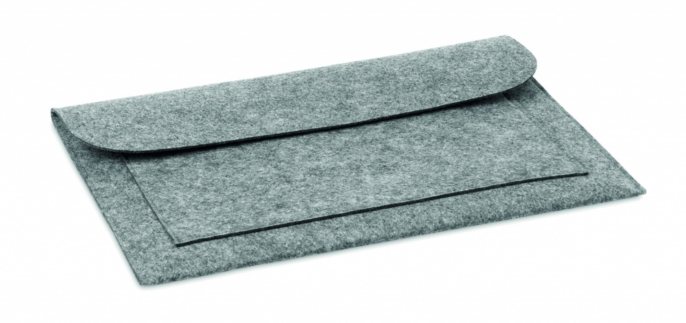 Logo trade business gift photo of: 15 inch Felt laptop pouch