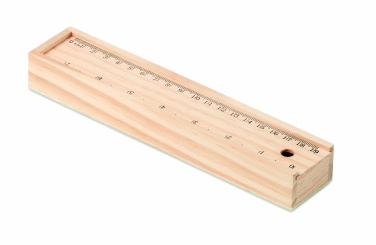 Logotrade promotional product image of: Stationery set in wooden box
