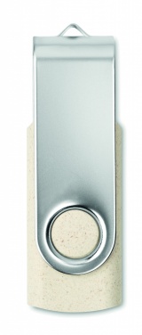 Logotrade promotional merchandise picture of: Wheat straw PP 50/50 USB 16GB
