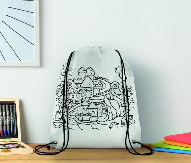 Logotrade promotional gift picture of: Non woven kids bag with pens