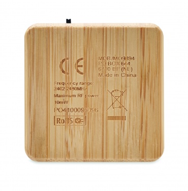 Logotrade corporate gift picture of: Bamboo wireless speaker