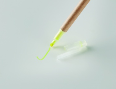 Logo trade promotional item photo of: 2 in 1 carton pen highlighter