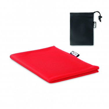 Logo trade advertising products picture of: RPET sports towel and pouch