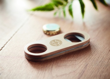 Logotrade promotional gifts photo of: Oval Bamboo bottle opener VALBAMPER