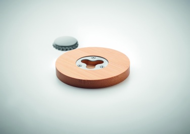 Logotrade business gift image of: Bamboo bottle opener/ coaster DAKAI