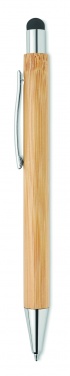 Logo trade business gift photo of: Bamboo ballpoint pen with blue ink