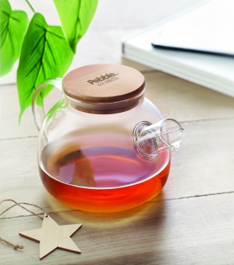 Logo trade promotional giveaways picture of: Teapot borosilicate glass 850ml