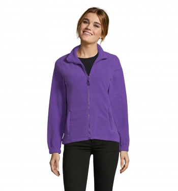Logo trade corporate gifts image of: NORTH WOMEN ZIPPED FLEECE